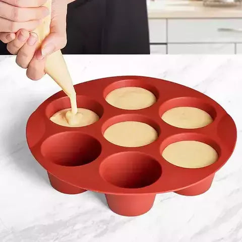 Molde de silicona para muffins 7 cavidades