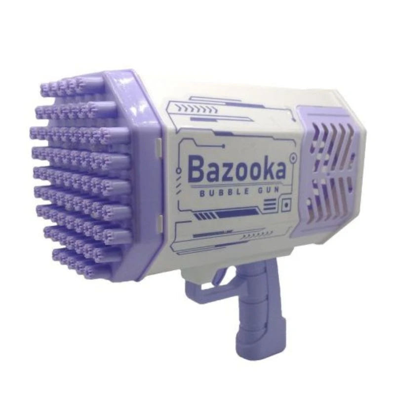 Bazuca de Burbujas Recargable con 69 Disparadores y Luces LED - Burbujero Profesional 🚀
