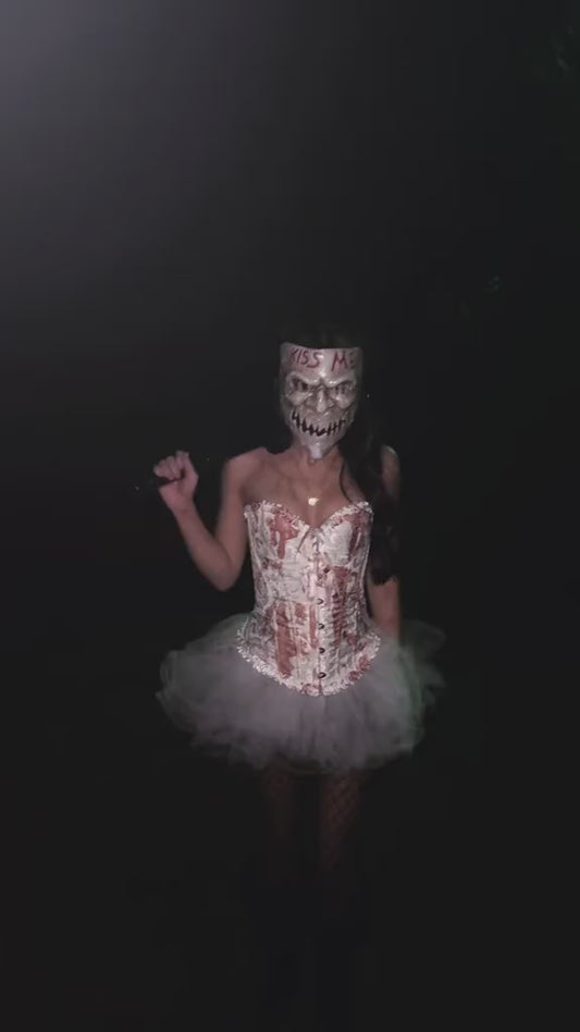 Máscara De Terror La Purga Kiss Me Para Disfraz De Halloween