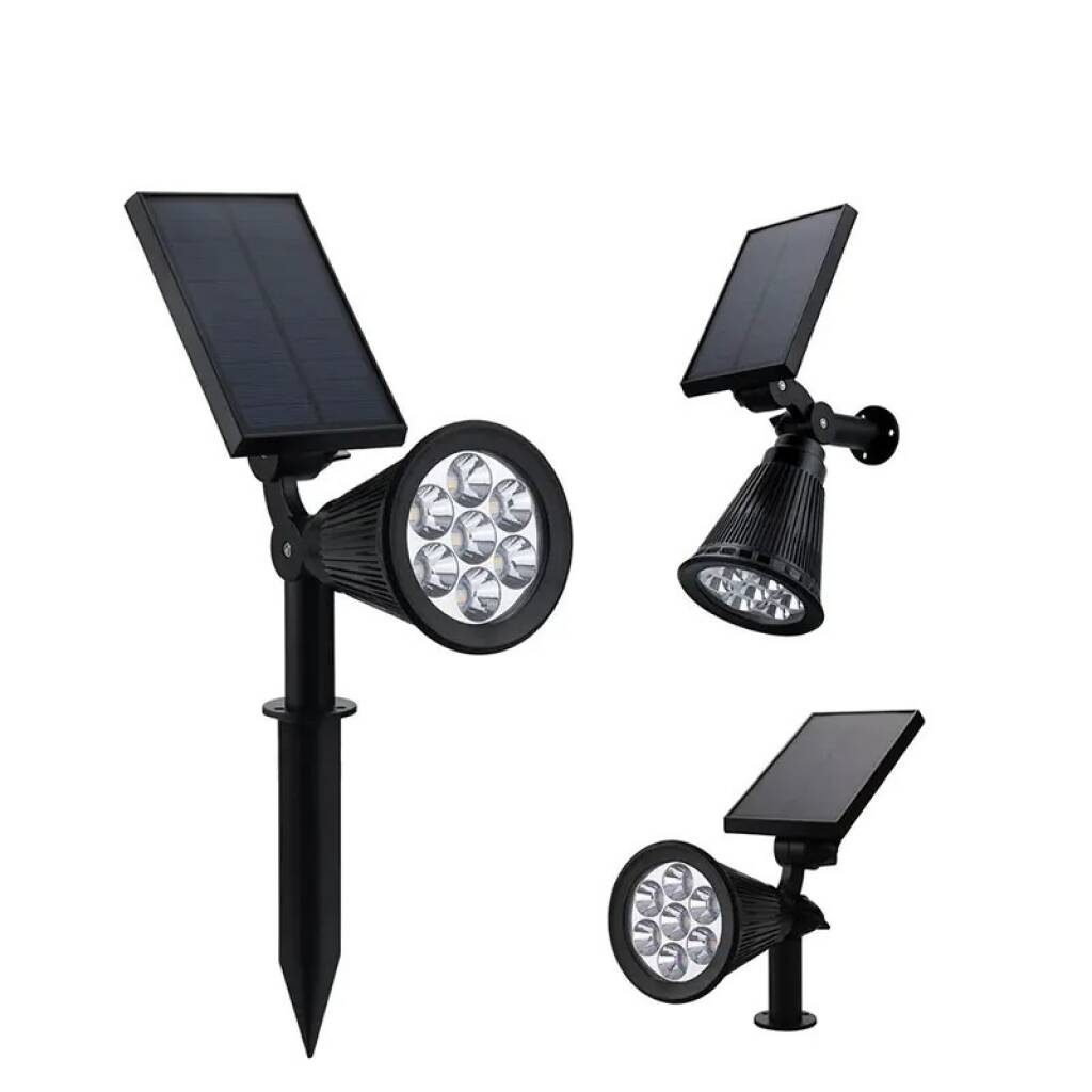 Foco LED RGB Solar Exterior 2W | Estaca Batería 2000 mAh ABS PVC