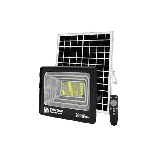 Foco LED Solar 200W Profesional: Iluminación Extrema de Alta Potencia (Aluminio y Vidrio)