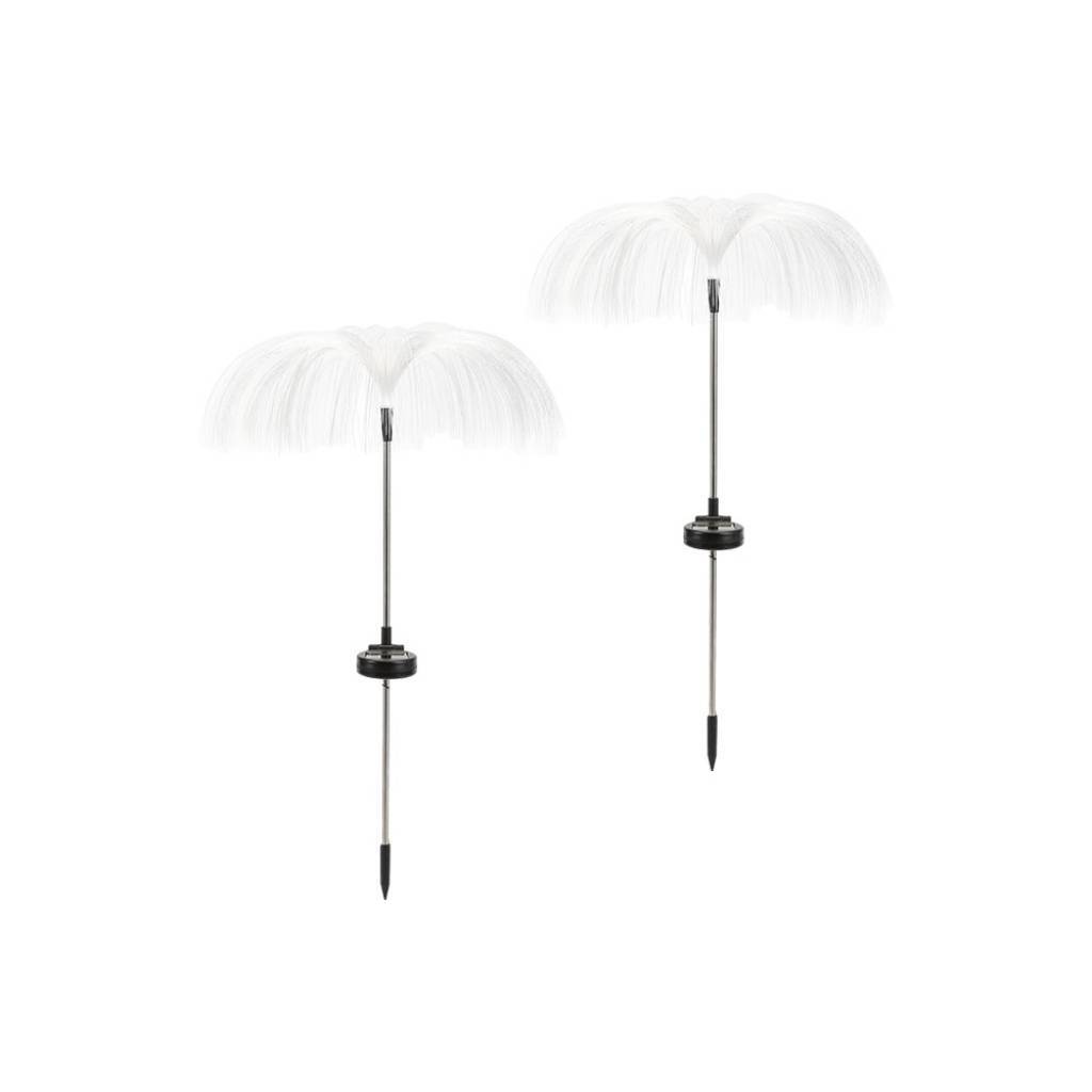 uces Solares LED RGB de Jardín Set x2 | Estacas Orientables 78cm