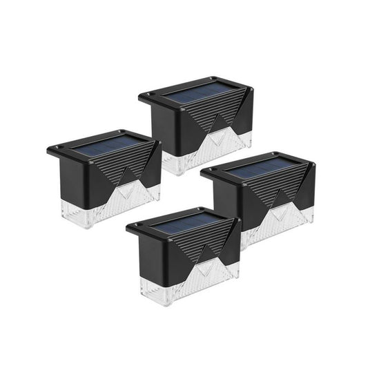 Luces Solares para Escalera y Exterior Set x4 | Luz Fría LED ABS