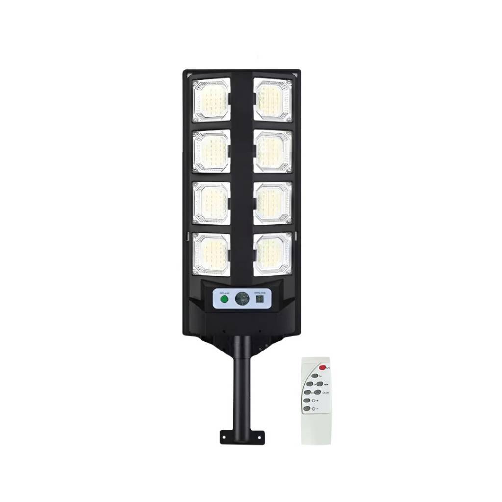 Foco Solar LED 80W con Sensor de Movimiento y Control Remoto: Iluminación Exterior Inteligente