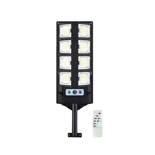 Foco Solar LED 80W con Sensor de Movimiento y Control Remoto: Iluminación Exterior Inteligente