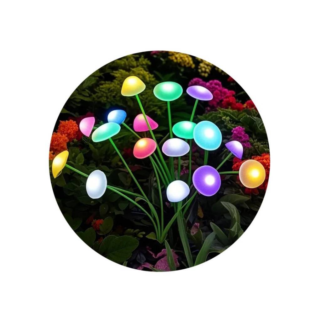 Luces Solares de Jardín Estaca Set x2 | 6 LEDs Acero Inoxidable 65cm