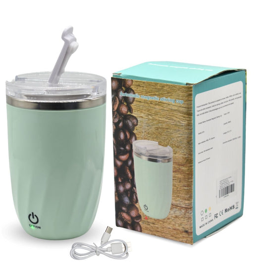 Taza Térmica Auto Revolvedora 380ml - Recargable USB con Tapa Hermética