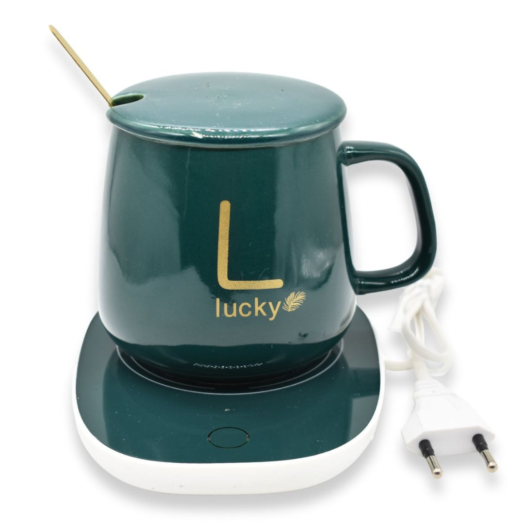 Taza de Cerámica con Base Calentadora 16W - Mantiene la Temperatura