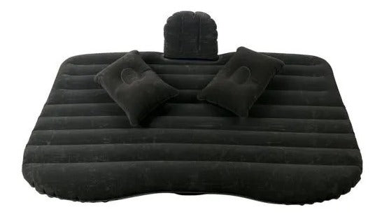 Colchón Inflable para Auto Premium: Cama de Viaje + Inflador Eléctrico 12V