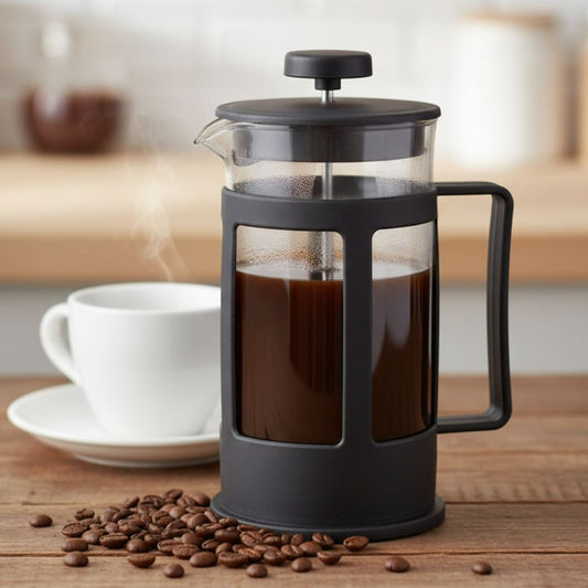 Cafetera Prensa Francesa 350ml: Vidrio Borosilicato y Acero Inoxidable para Café y Té