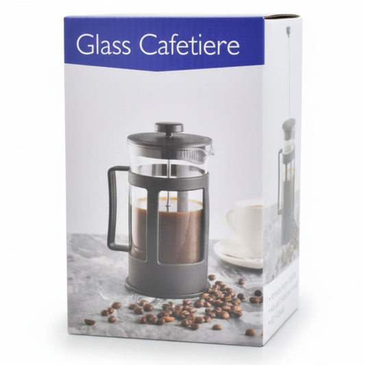 Cafetera Prensa Francesa 350ml: Vidrio Borosilicato y Acero Inoxidable para Café y Té