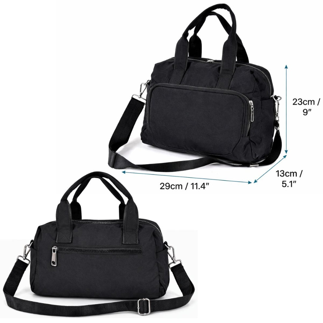 Bolso Cartera de Mano - Nylon Resistente - Multiusos