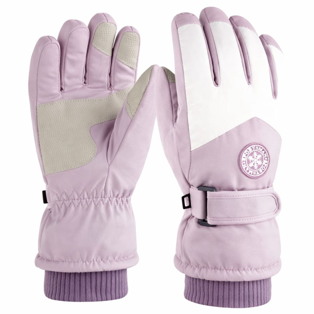 Guantes de Invierno Impermeables con Forro Sherpa: Térmicos, Táctiles y Antideslizantes