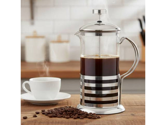 Cafetera Prensa Francesa 600ml: Vidrio Borosilicato y Acero Inoxidable para Café y Té